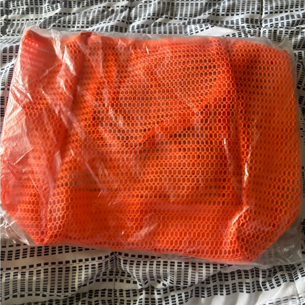 Ulta Bright Orange Mesh Shoulder Bag